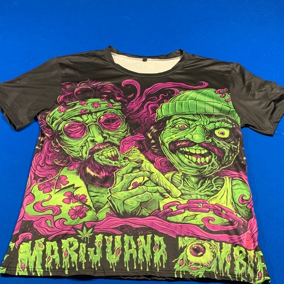 Graphic Tee with Zombie Design - Picture 1 of 1